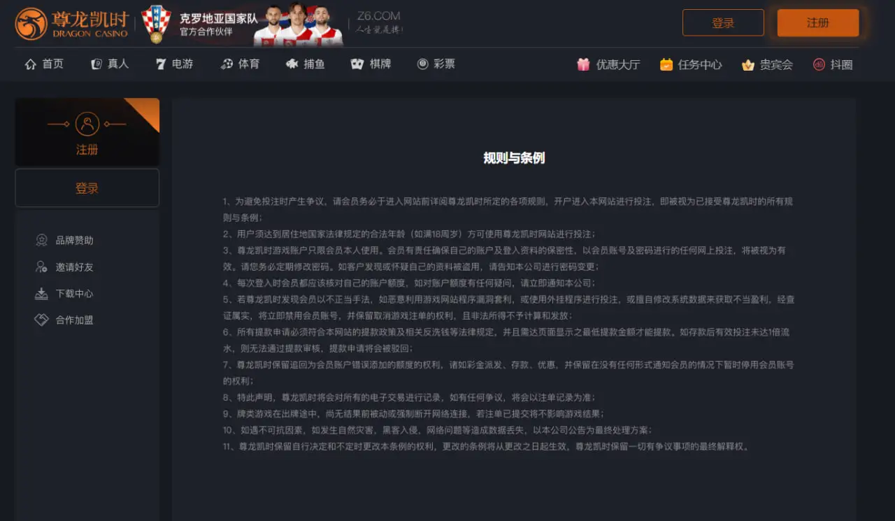 尊龙娱乐规则与条例的基础概述